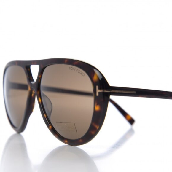 TOM FORD Marley Aviator Sunglasses TF510, Tortoise Brown/Havana - Picture 1 of 7